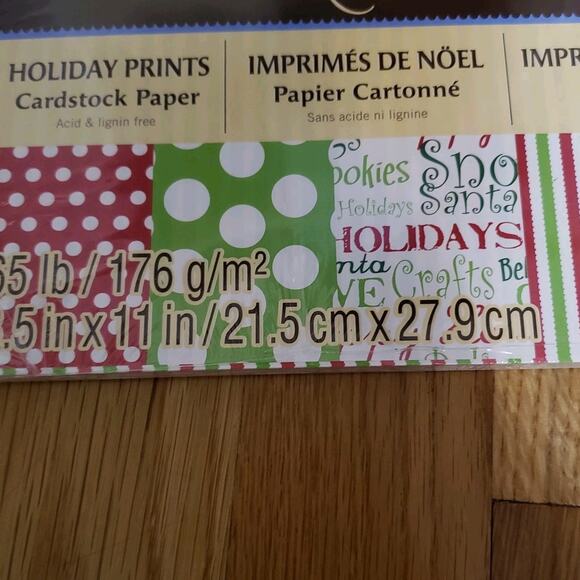 Recollections 8.5x11 Cardstock Paper Holiday Prints Acid Lignin Free New - Picture 4 of 6